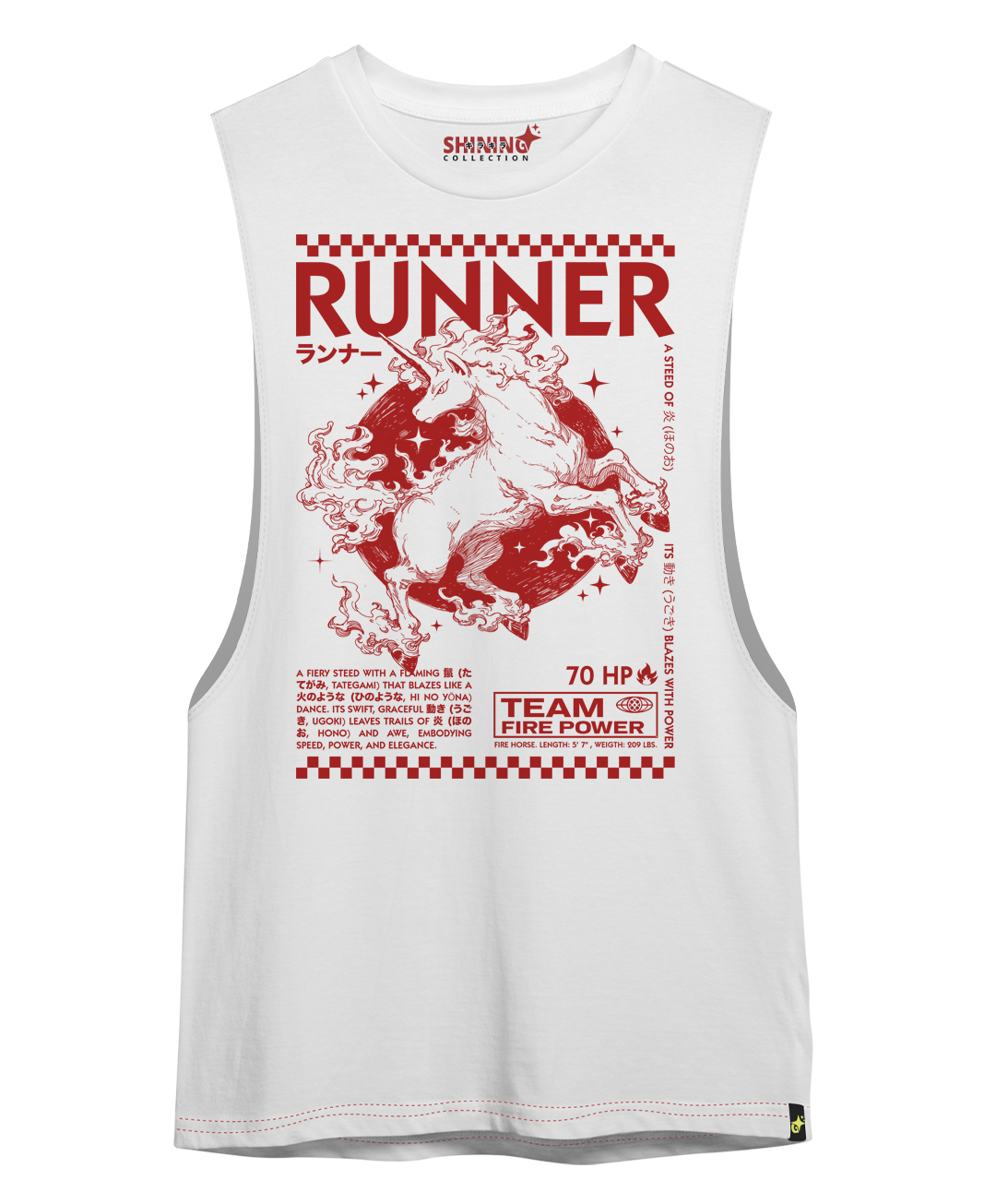 Polera Runner – Fire Power Team (Rapidash) - Pokemon Long Fit Unisex