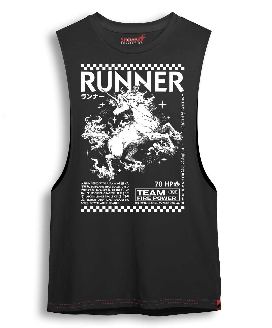 Polera Runner – Fire Power Team (Rapidash) - Pokemon Long Fit Unisex