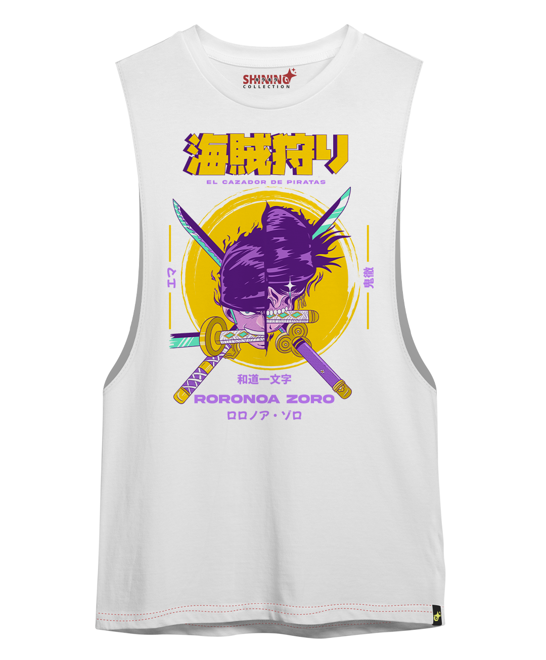 Polera Roronoa Zoro Skull Oversized Long Fit Unisex