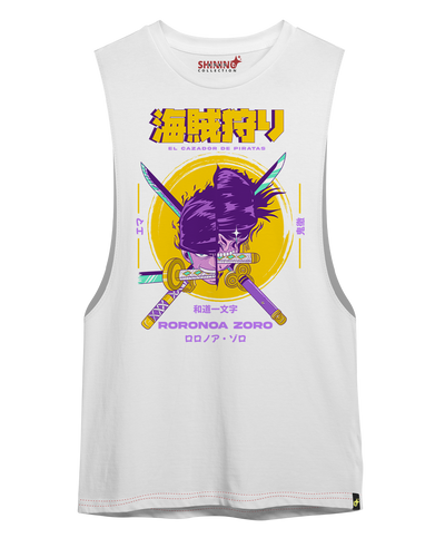 Polera Roronoa Zoro Skull Oversized Long Fit Unisex