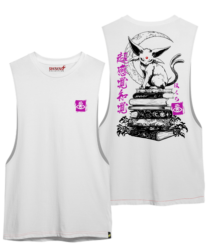 Polera Espeon Percepción Extrasensorial Tec. Achurado Pokemon Oversized Long Fit Unisex