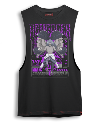 Polera Sasuke Marks - Naruto - Oversized Long Fit Unisex