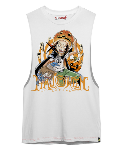 Polera Shaman King Yoh Azakura Halloween Oversized Long Fit Unisex