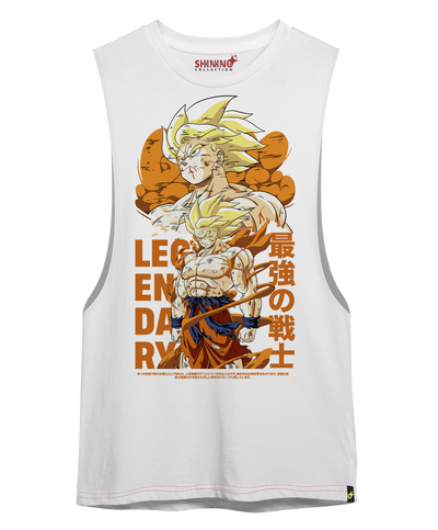 Polera de Dragon Ball Son Goku Super Saiyajin Oversized Long Fit Unisex