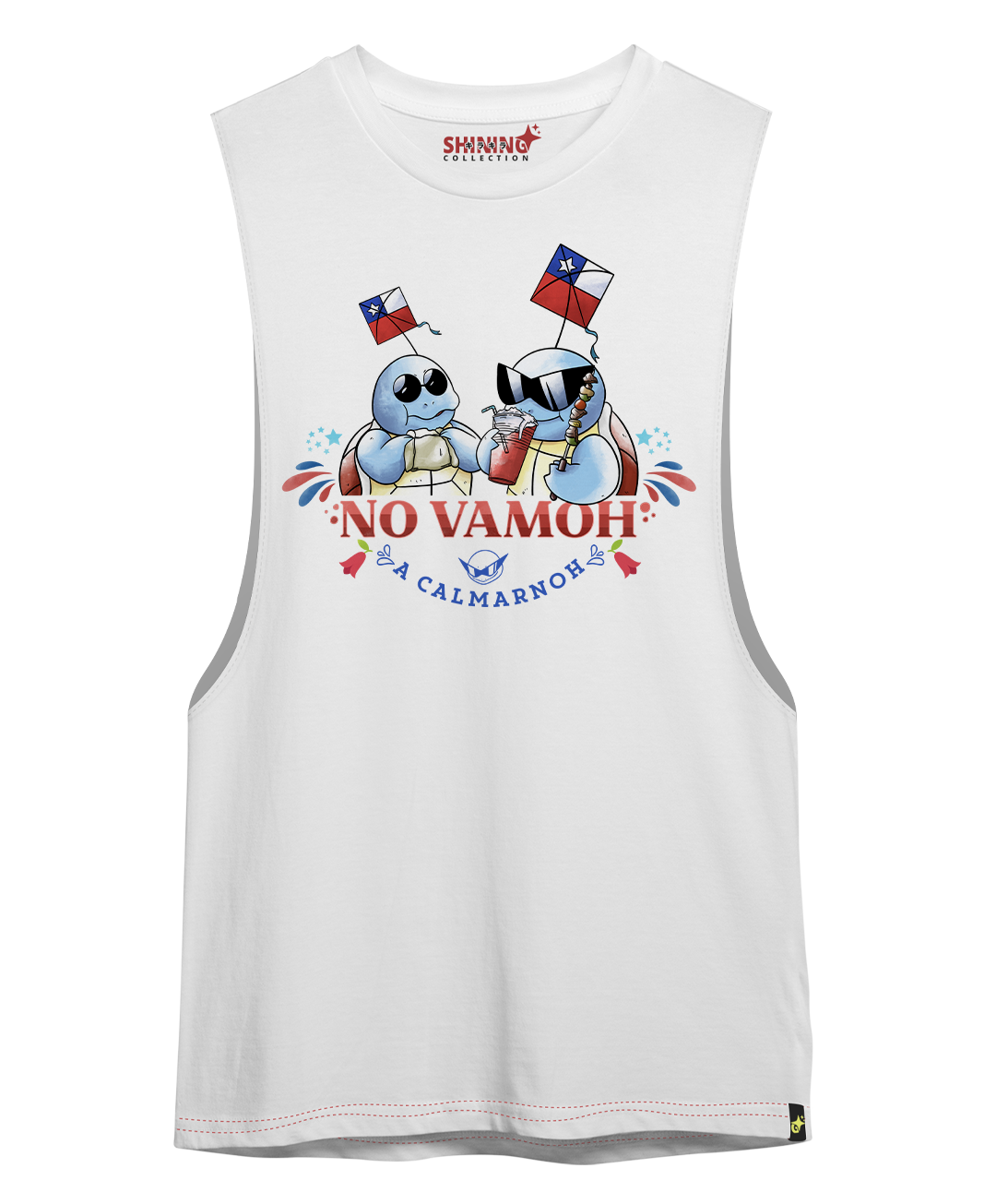 Polera Squirtle Squad terremoto dieciochero Oversized Long Fit Unisex