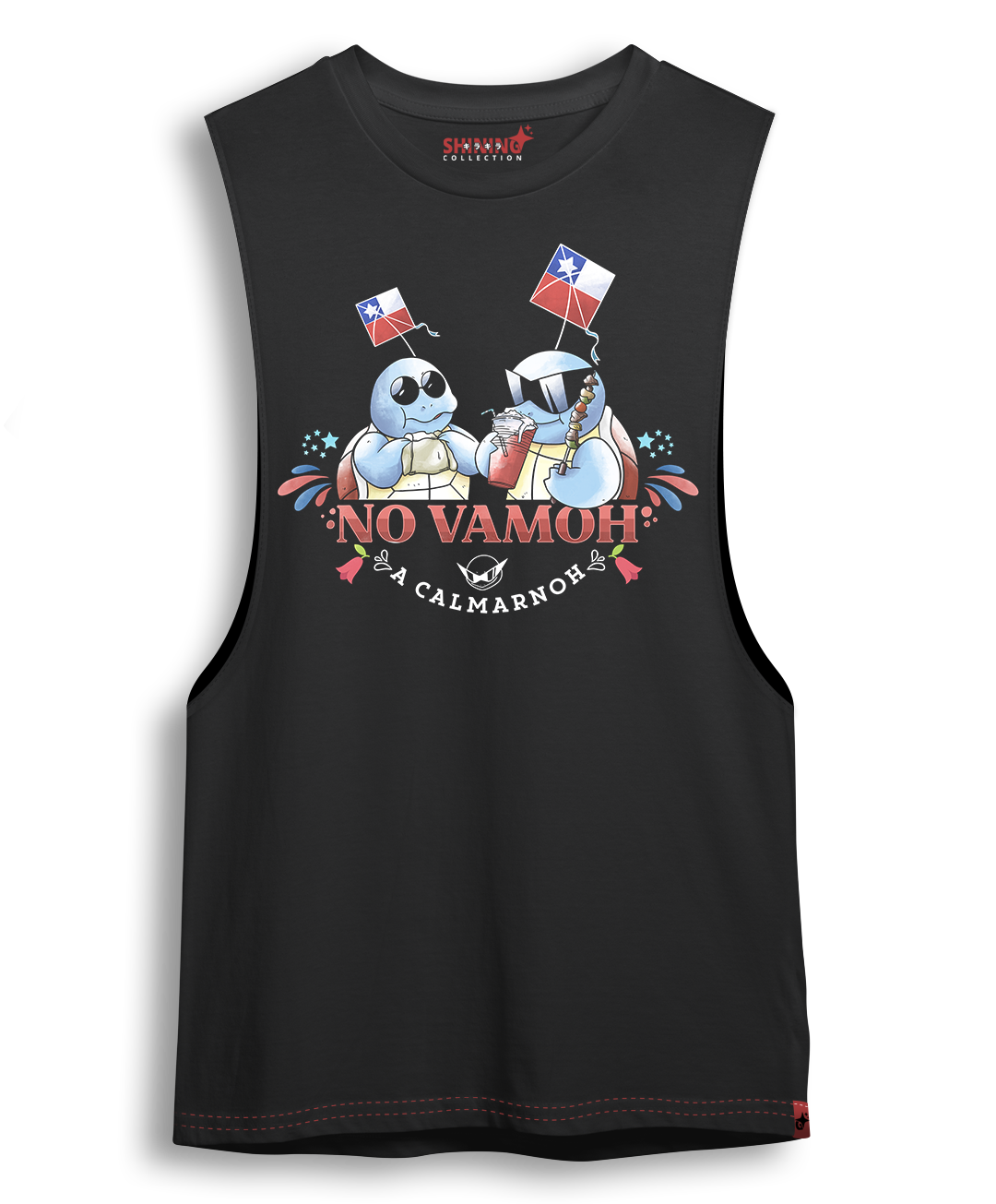 Polera Squirtle Squad terremoto dieciochero Oversized Long Fit Unisex