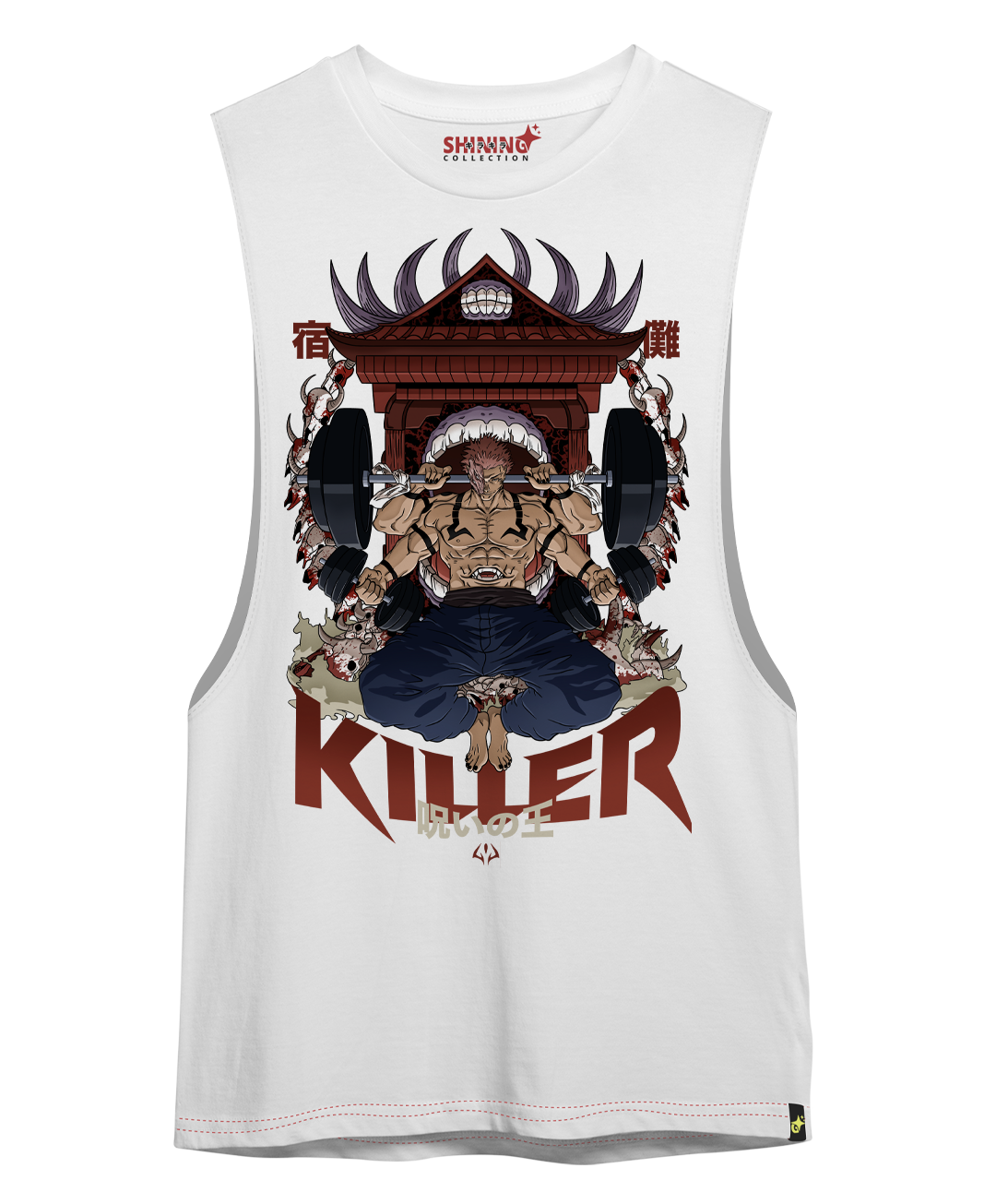 Sukuna Gym - el Rey de las Maldiciones - Jujutsu Kaisen - Oversized Long Fit Unisex