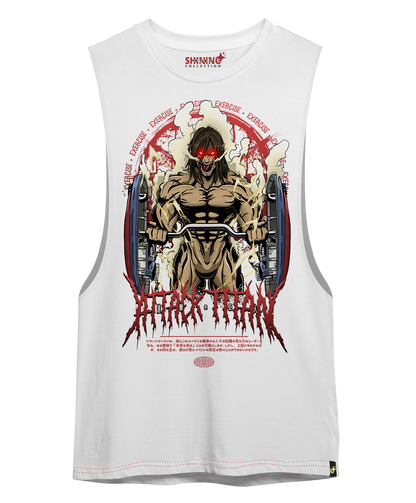 Polera Titan de Ataque Gym Oversized Long Fit Unisex