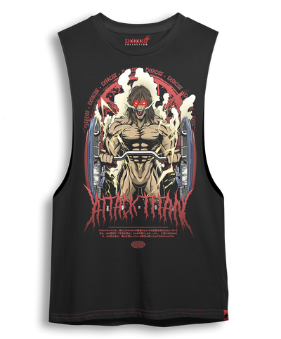 Polera Titan de Ataque Gym Oversized Long Fit Unisex