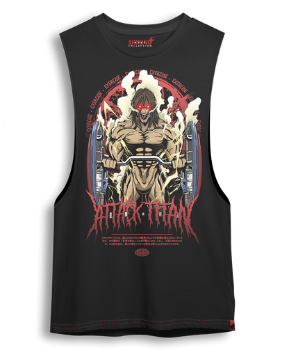 Polera Titan de Ataque Gym Oversized Long Fit Unisex