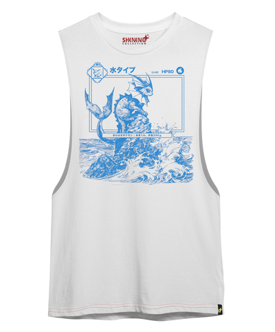 Polera Vaporeon Achurado – Oversized Long Fit Unisex