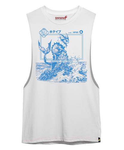 Polera Vaporeon Achurado – Oversized Long Fit Unisex