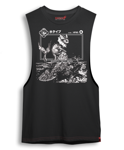 Polera Vaporeon Achurado – Oversized Long Fit Unisex