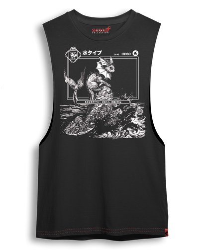 Polera Vaporeon Achurado – Oversized Long Fit Unisex