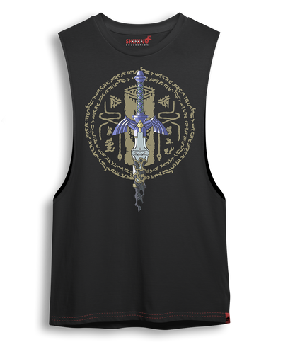Polera de Zelda Espada Maestra Tears of the Kingdom Oversized Long Fit Unisex