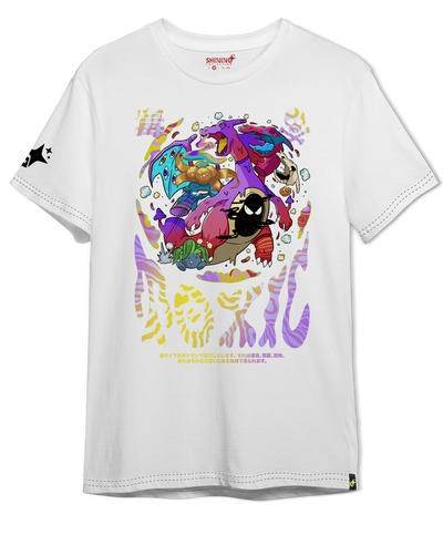 Polera Charizard Psicodélico - Pokemon Long Fit Unisex