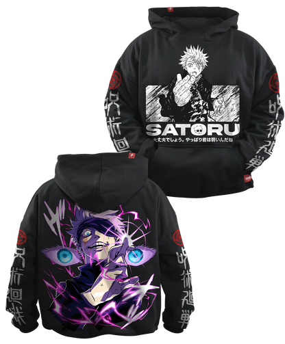 Hoodie Saturo Gojo Full Art Oversized Unisex