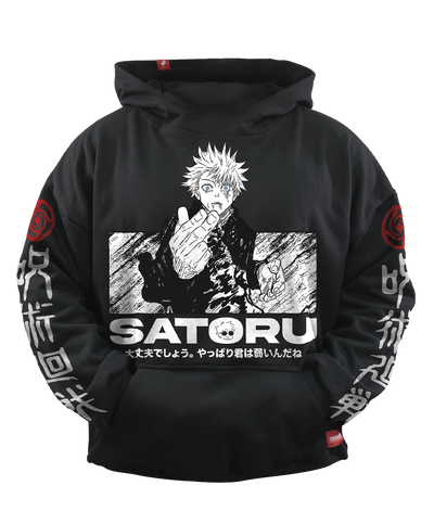 Hoodie Saturo Gojo Full Art Oversized Unisex