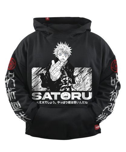Hoodie Saturo Gojo Full Art Oversized Unisex