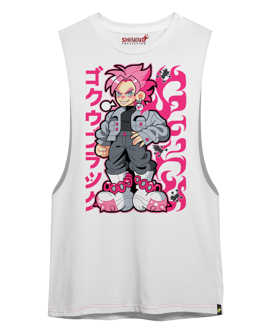 Polera KID Goku Black - Dragon Ball Super Oversized Long Fit Unisex
