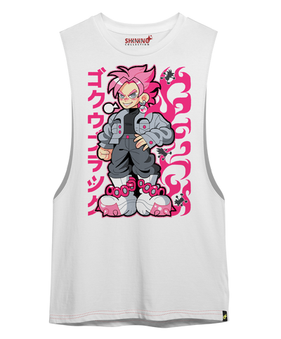 Polera KID Goku Black - Dragon Ball Super Oversized Long Fit Unisex
