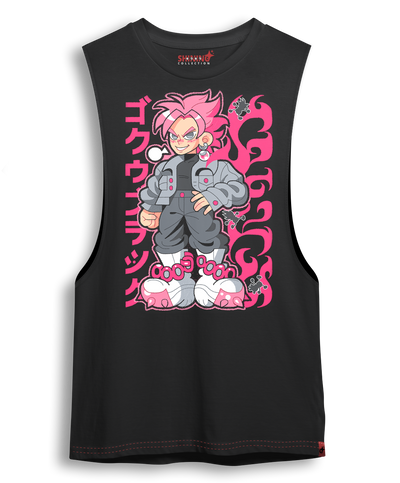 Polera KID Goku Black - Dragon Ball Super Oversized Long Fit Unisex