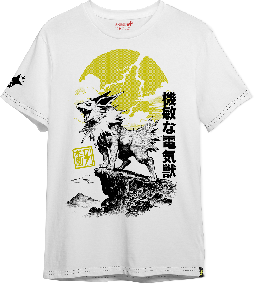 Polera Jolteon "Bestia del Trueno" – Oversized Long Fit Unisex