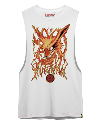 Polera kyubi Kurama Naruto  Oversized Long Fit Unisex