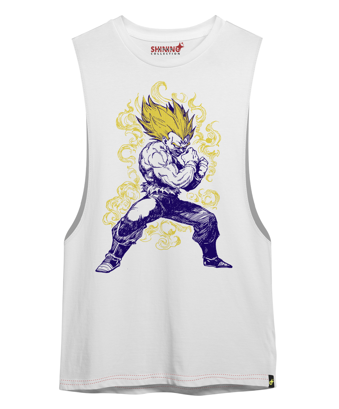 Polera Vegetal Devil Tec. Achurado Dragon Ball Oversized Long Fit Unisex