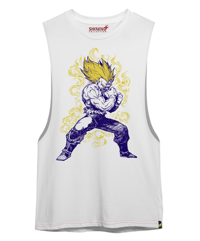 Polera Vegetal Devil Tec. Achurado Dragon Ball Oversized Long Fit Unisex