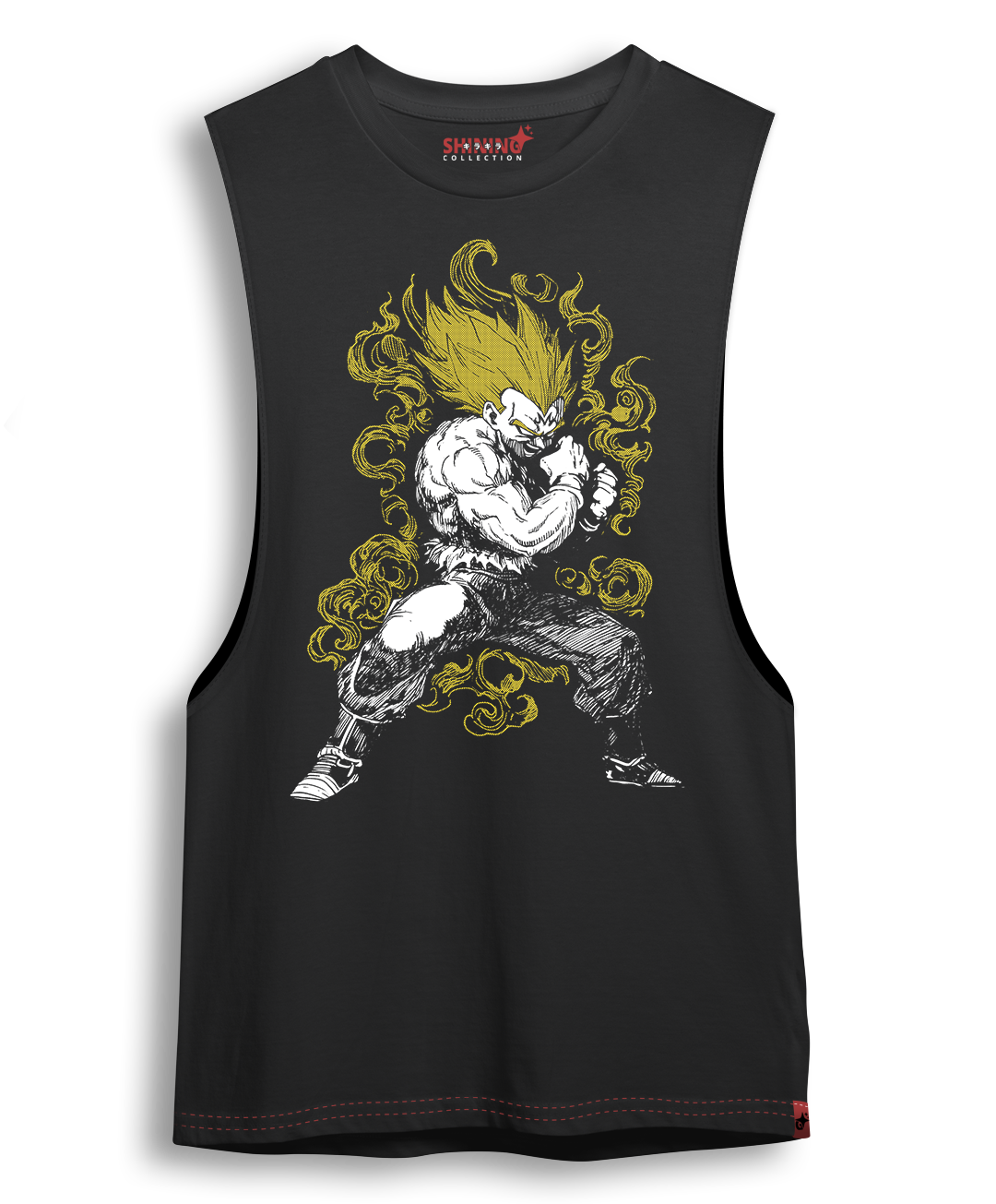 Polera Vegetal Devil Tec. Achurado Dragon Ball Oversized Long Fit Unisex