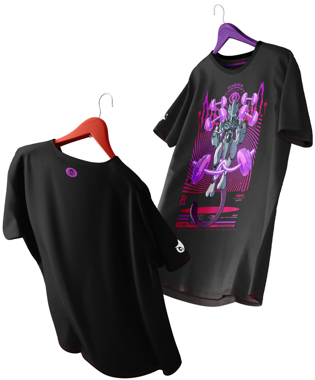 Polera Mewtwo Armored Gym - Pokemon Long Fit Unisex