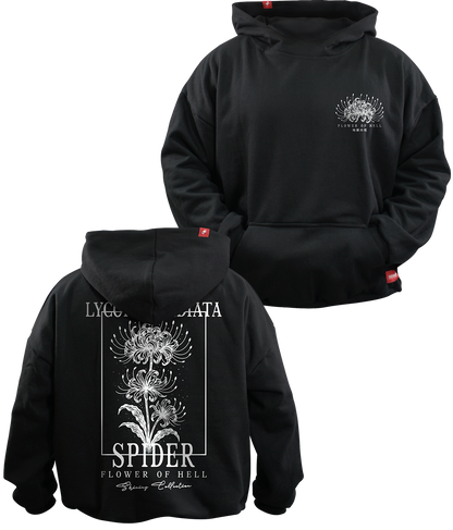 🌸 Hoodie Flor del Infierno - Lirio Oversize Unisex  🌸