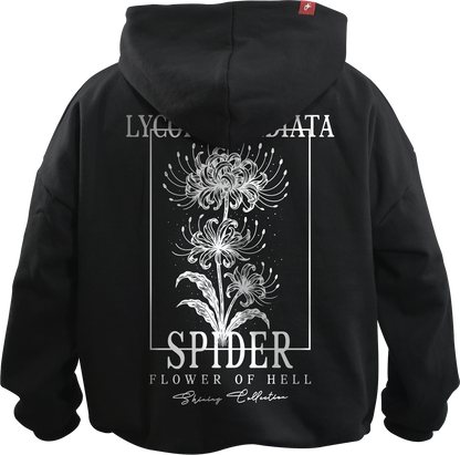 🌸 Hoodie Flor del Infierno - Lirio Oversize Unisex  🌸