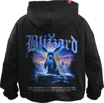 Hoodie Blizzard – Espíritu de Hielo - Oversized Unisex