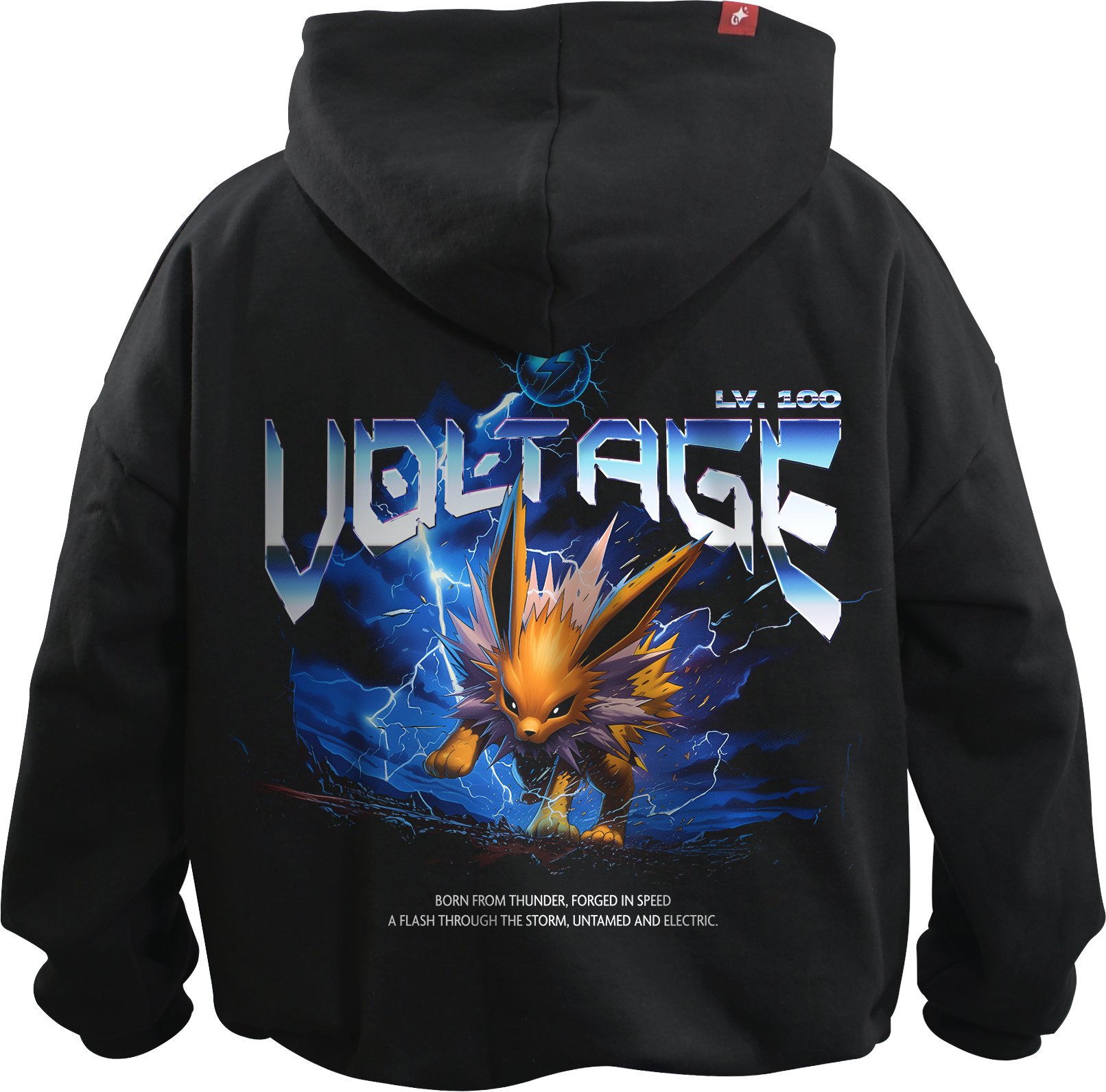 Hoodie Jolteon Voltage –  Oversized Unisex