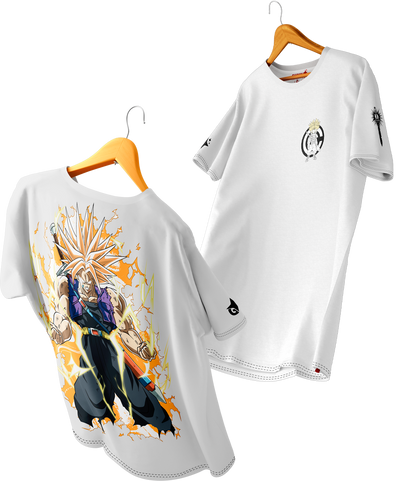 Polera Full Art Trunks Super Saiyan - Dragon Ball Z - Oversized Long Fit Unisex