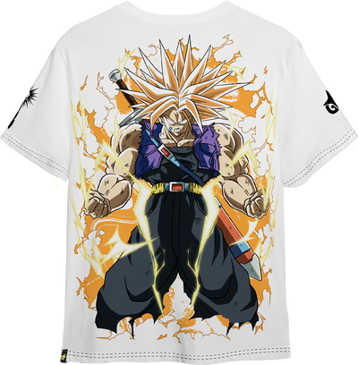 Polera Full Art Trunks Super Saiyan - Dragon Ball Z - Oversized Long Fit Unisex