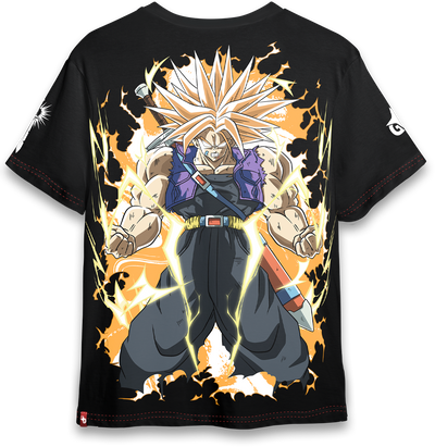 Polera Full Art Trunks Super Saiyan - Dragon Ball Z - Oversized Long Fit Unisex