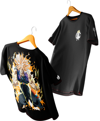 Polera Full Art Trunks Super Saiyan - Dragon Ball Z - Oversized Long Fit Unisex