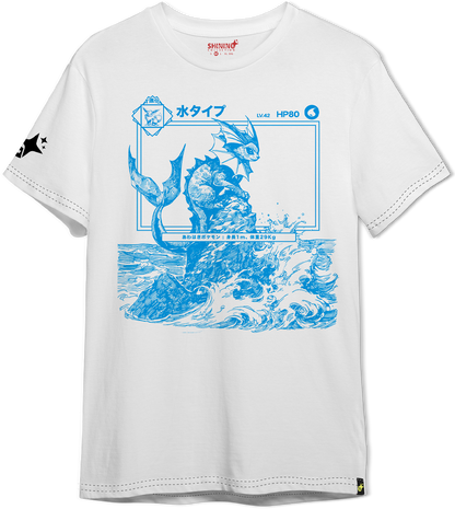Polera Vaporeon Achurado – Oversized Long Fit Unisex
