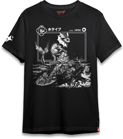 Polera Vaporeon Achurado – Oversized Long Fit Unisex