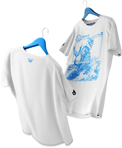 Polera Vaporeon Achurado – Oversized Long Fit Unisex