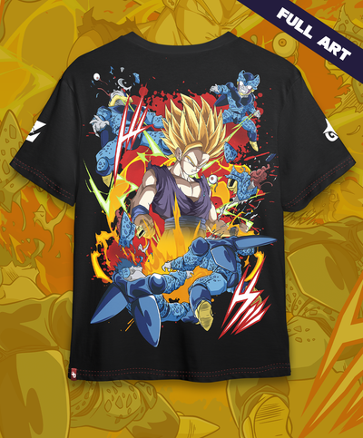 Polera Full Art Son Gohan - Dragon Ball Z - Oversized Long Fit Unisex