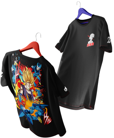 Polera Full Art Son Gohan - Dragon Ball Z - Oversized Long Fit Unisex
