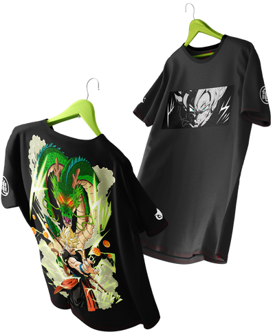 Polera Full Art Son Goku - Dragon Ball - Oversized Long Fit Unisex