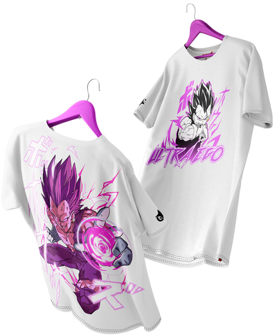 Polera Full Art Vegeta Ultra Ego - Dragon Ball - Oversized Long Fit Unisex