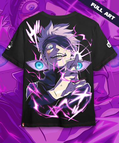 Polera Full Art Satoru Gojo - Jujutsu Kaisen - Oversized Long Fit Unisex