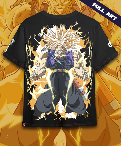 Polera Full Art Trunks Super Saiyan - Dragon Ball Z - Oversized Long Fit Unisex