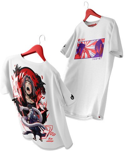 Polera Full Art Sasuke e Itachi - Naruto - Oversized Long Fit Unisex